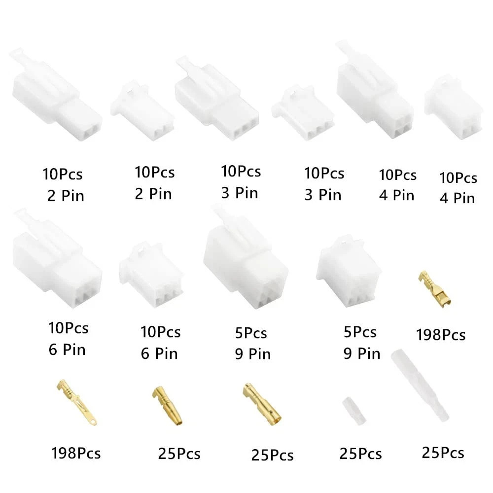 580 PCS Automotive Electrical Wire Connectors Pin Header Crimp Wi