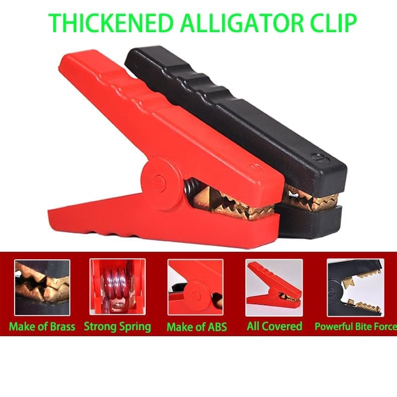 Battery Alligator Clip 10 AWG Charger Clamp SAE Quick Release Extension Cable