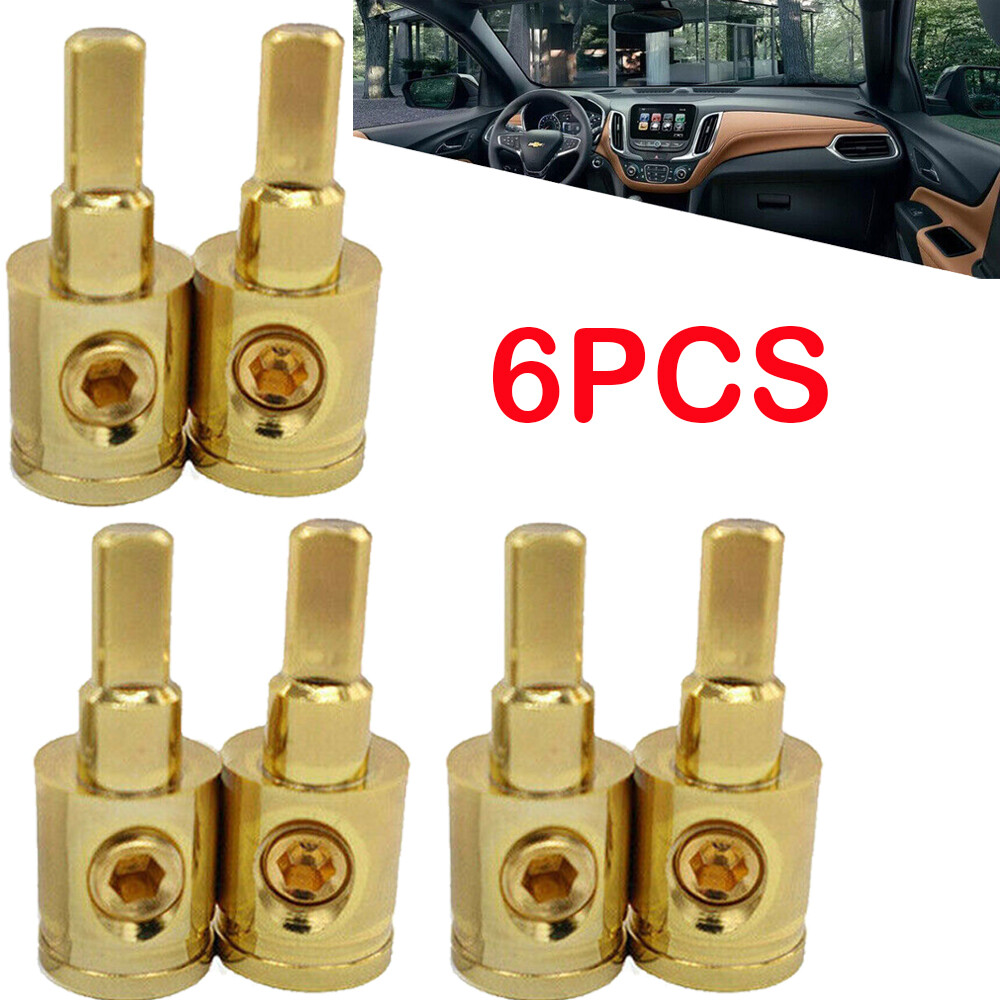 3Pair Car Audio 1/0 Gauge To 4 Gauge Amp Input Pin Power/Ground Wire Reducer USA