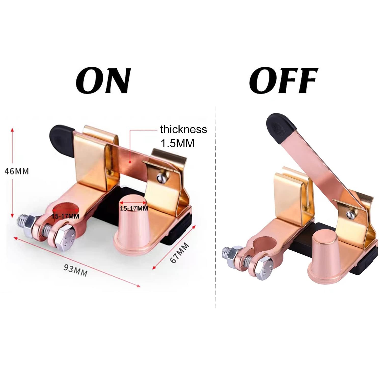 Top Post Knife Blade Master Switch 12V 24V Battery Disconnect Cut Off Shut Off f