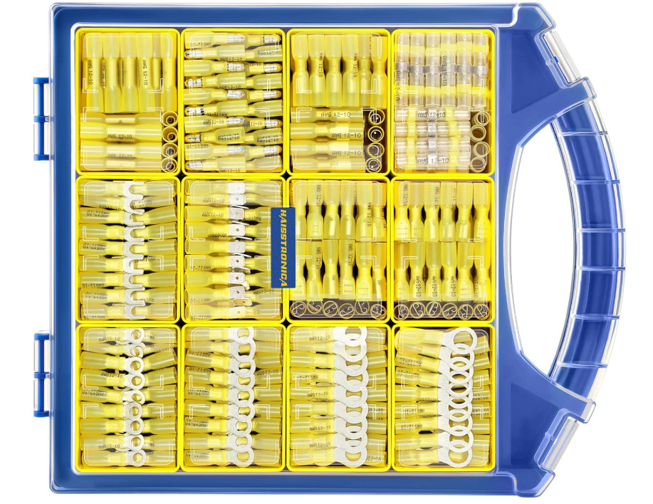Kit de 480 conectores eléctricos termorretráctiles de calidad marina, compatible