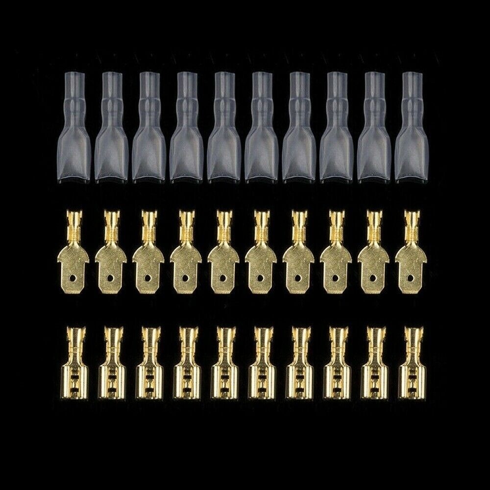 450Pcs 2.8/4.8/6.3mm Wire Connectors Kit Crimp Female/Male Spade Terminals Set