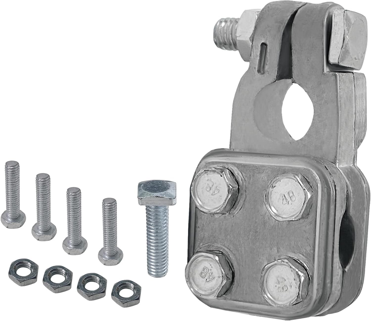No Crimp 3Way Negative Lead Acid Battery Terminal Connector Clamp Single