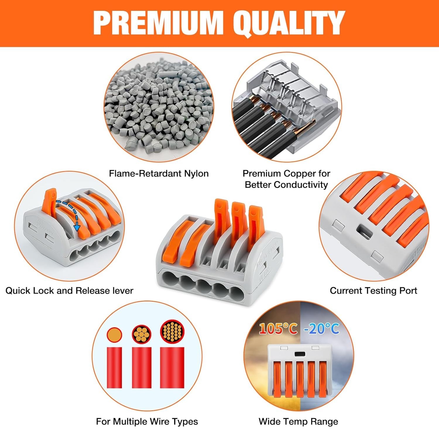 Comprehensive 115PCS Quick Disconnect Wire Connectors Kit for Efficient Projects