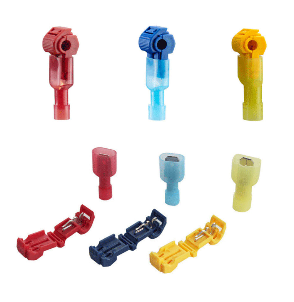60x T-Taps Quick Splice Scotch Lock Spade Wire Terminal Connectors Crimp Cable