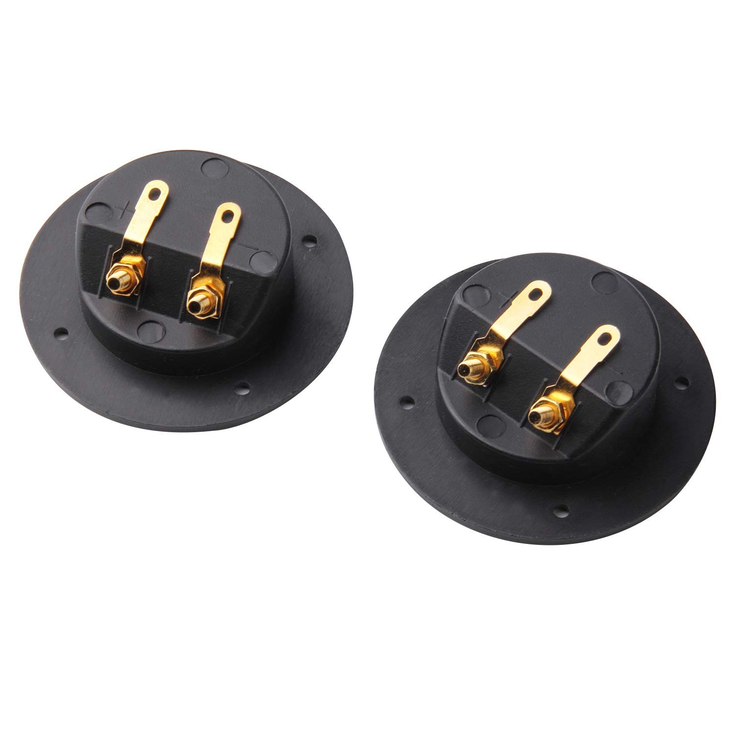 Arroyner 5Pcs 3-Inch Speaker Box Terminal Cup DIY 2-Way Black-5pcs