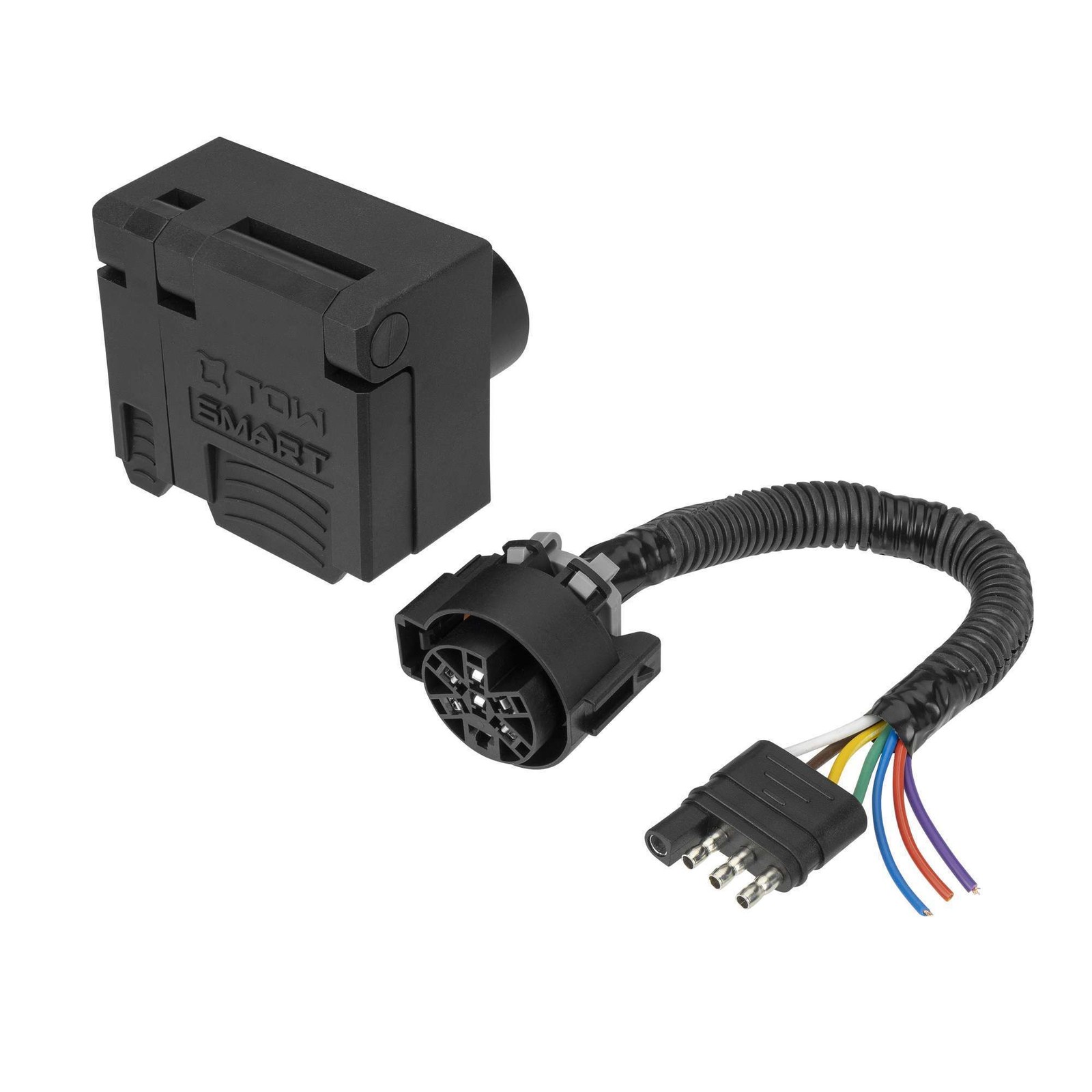 TowSmart, Connector, Vehicle End, 4 Flat to 7 Blade 4 Flat, Connection Location