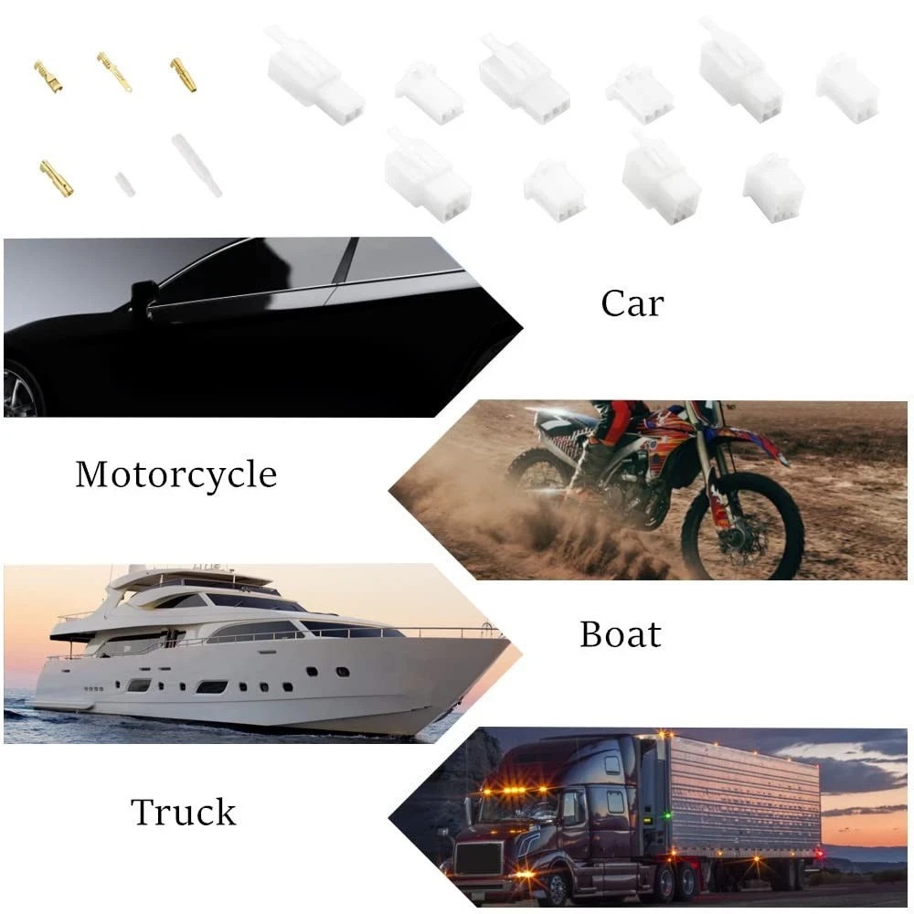580 PCS Automotive Electrical Wire Connectors Pin Header Crimp Wi
