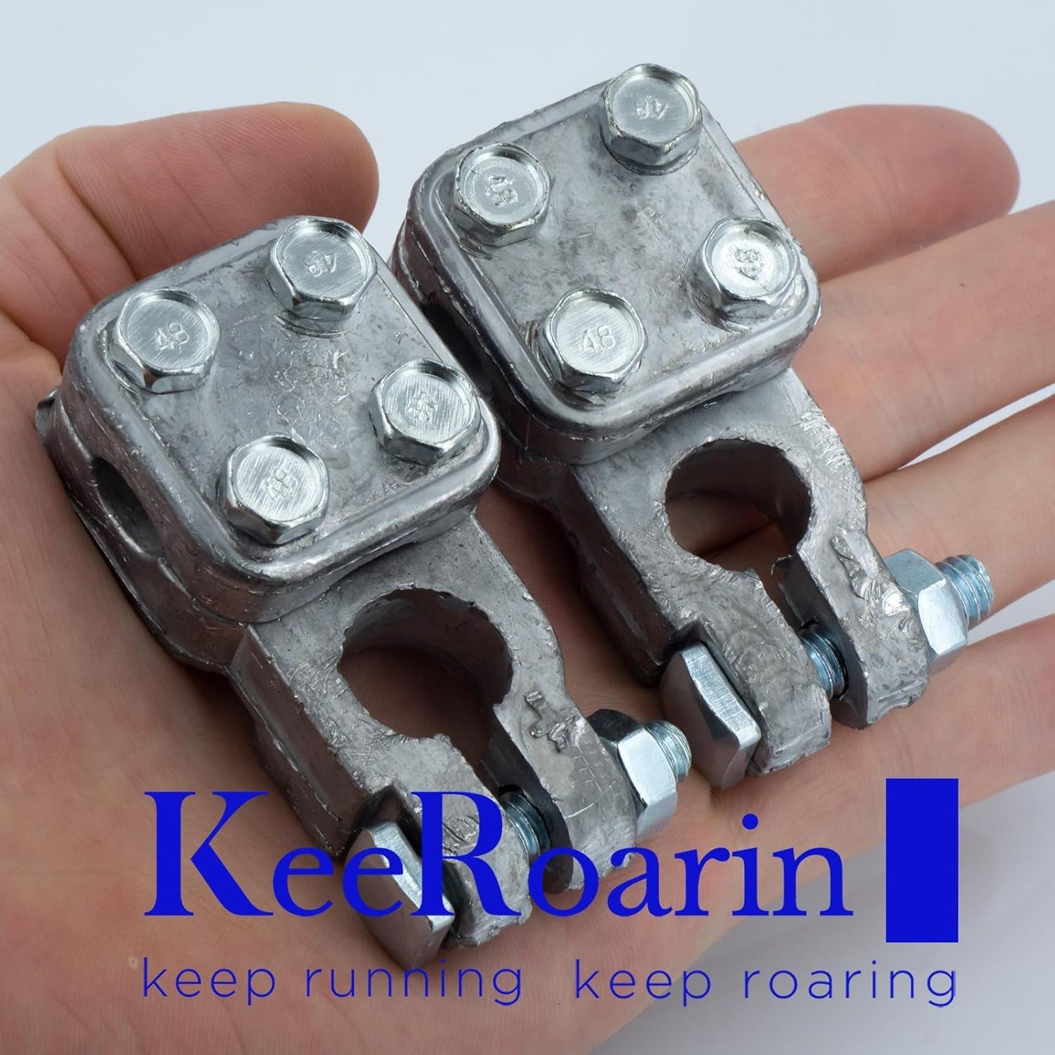 Versatile Heavy Duty Battery Terminal Connectors for Cars, RVs & Boats – 1 Pair