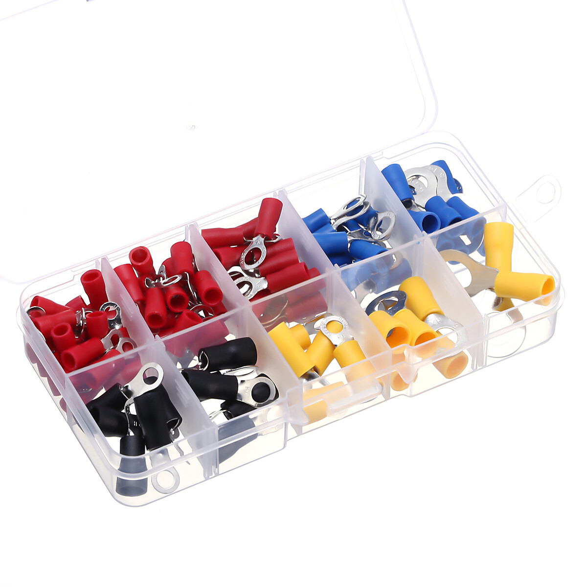 102Pcs Connectors Insulated Electrical Wire Splice Terminal Crimp/Ring Terminal