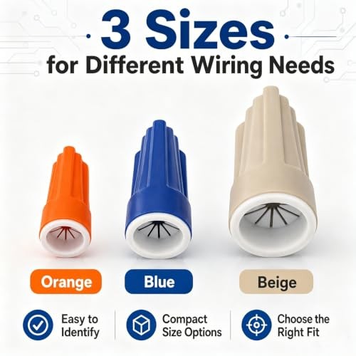 Wire Connectors Kit Waterproof Easy Outdoor Seal Elec Easy Twist On