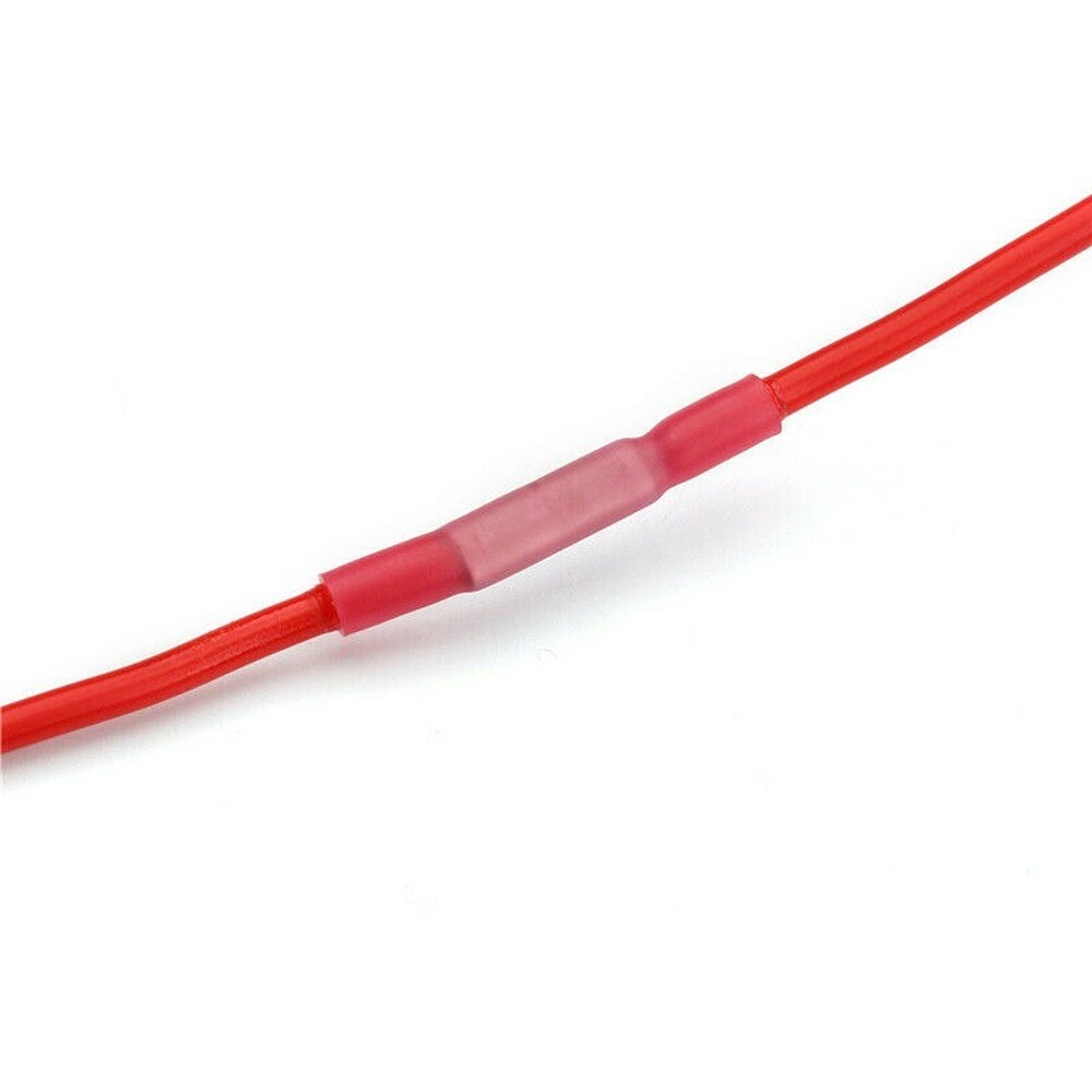 1000Pcs Heat Shrink Wire Connectors Red 22-16AWG Butt Seal Terminals Waterproof