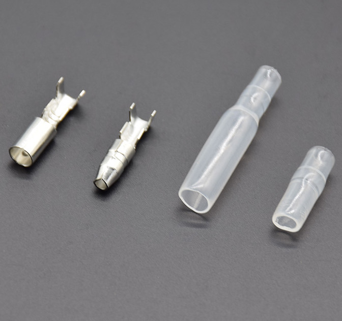 400pcs/box 4mm Male Female Wire Bullet Crimp Connectors Terminal With Sheath