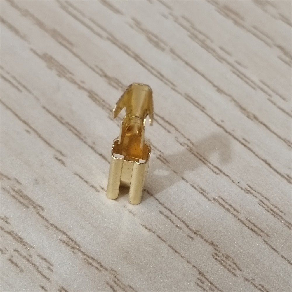2.8mm Copper Female Non-Insulated Connector Quick Splice Spade Terminals 100pcs
