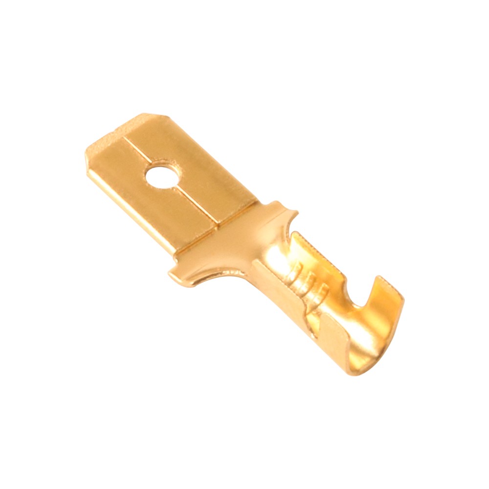 100PCS Female Male Brass Quick Splice Wire Connectors 6.3mm Spade Terminals US