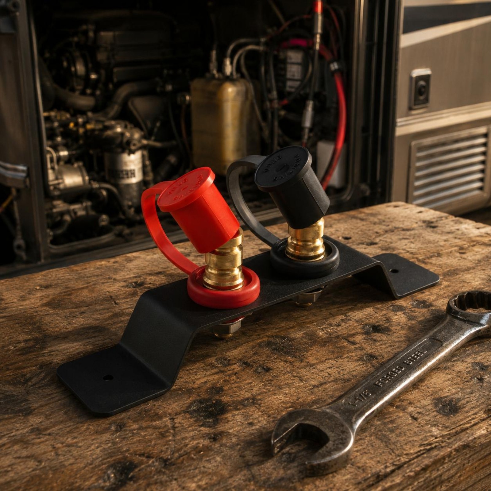 Terminal Post Assembly Brass-Colored Wiring Hardware Conductive