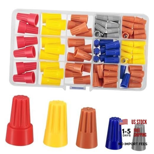 102 Pcs Wire Nuts Connectors Assortment Kit, Colorful Wire Caps Electrical