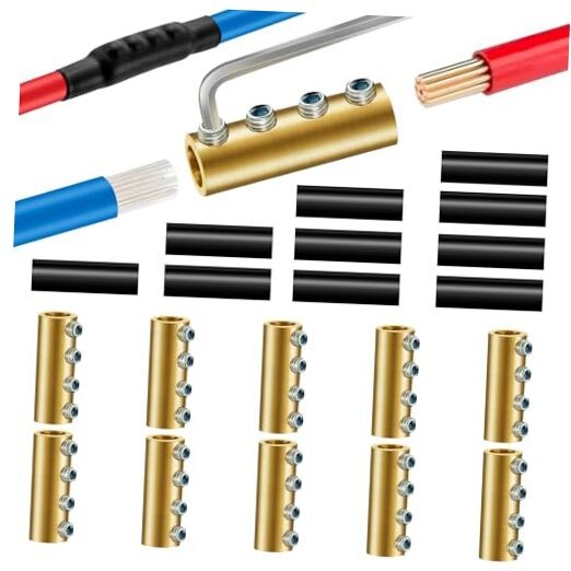 PCS 6-AWG 6 8 Gauge Wire Connector Nut Kit, 80Amp Screw 10 6AWG-80Amp-4Nuts