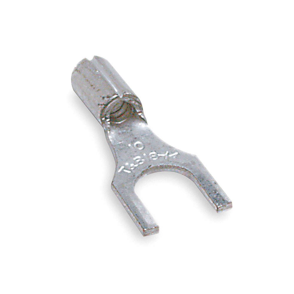STA-KON A18-8F Fork Terminal,Tin,Copper,Bare,PK100 3VRP4