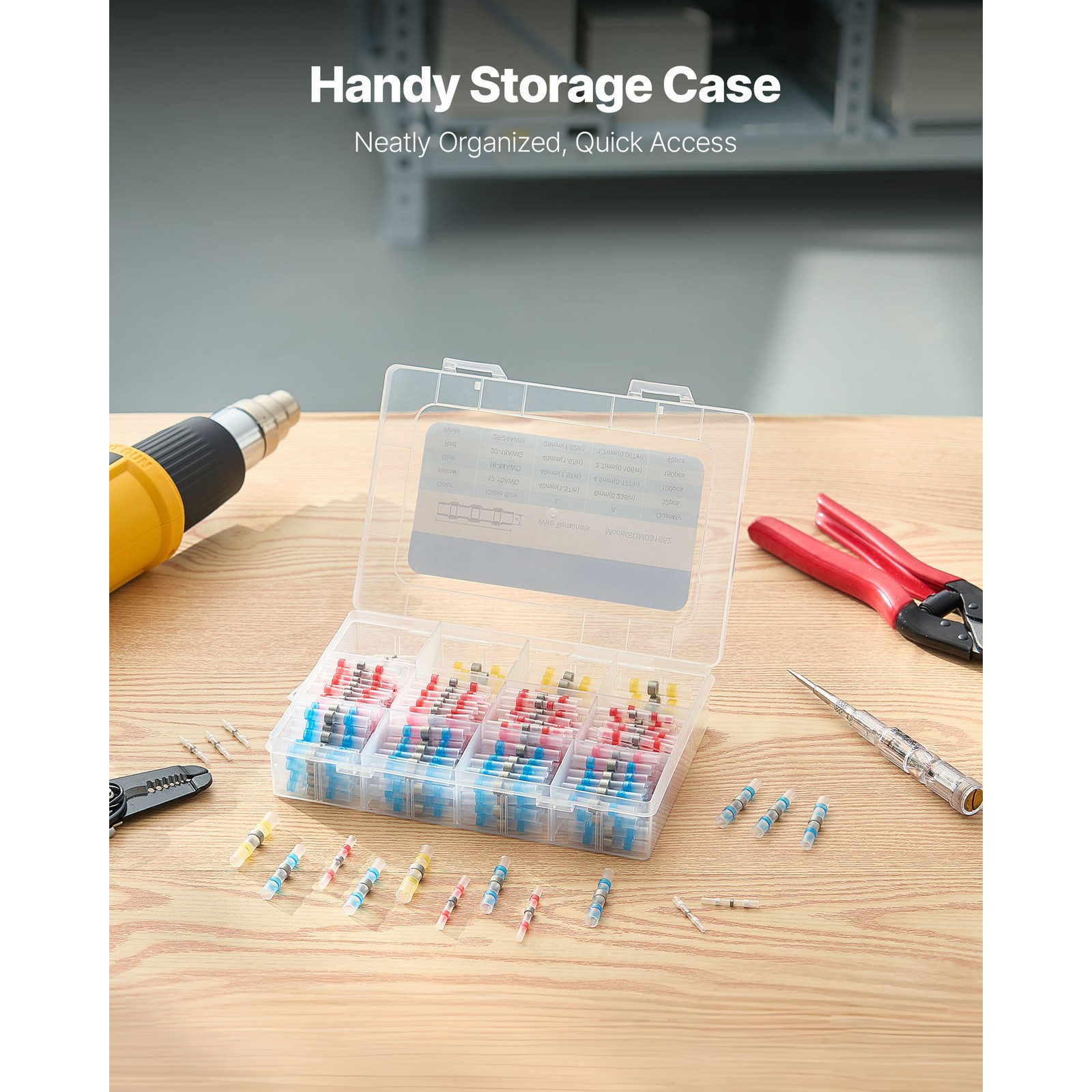 Uimoso 330PCS Waterproof Heat Shrink Wire Connectors with Solder Seal