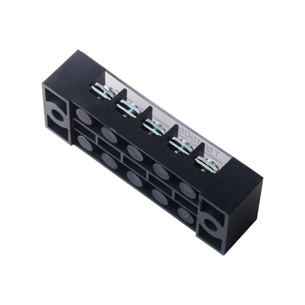 5 Set 5 Positions Dual Rows 600V 15A Wire Barrier Terminal Blocks Strip 5P USA