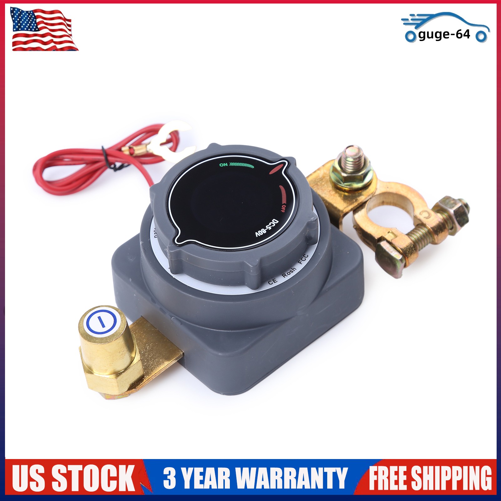 5-80V Battery Power Cut Master Switch Disconnect Isolator On-Off Marine Car RV