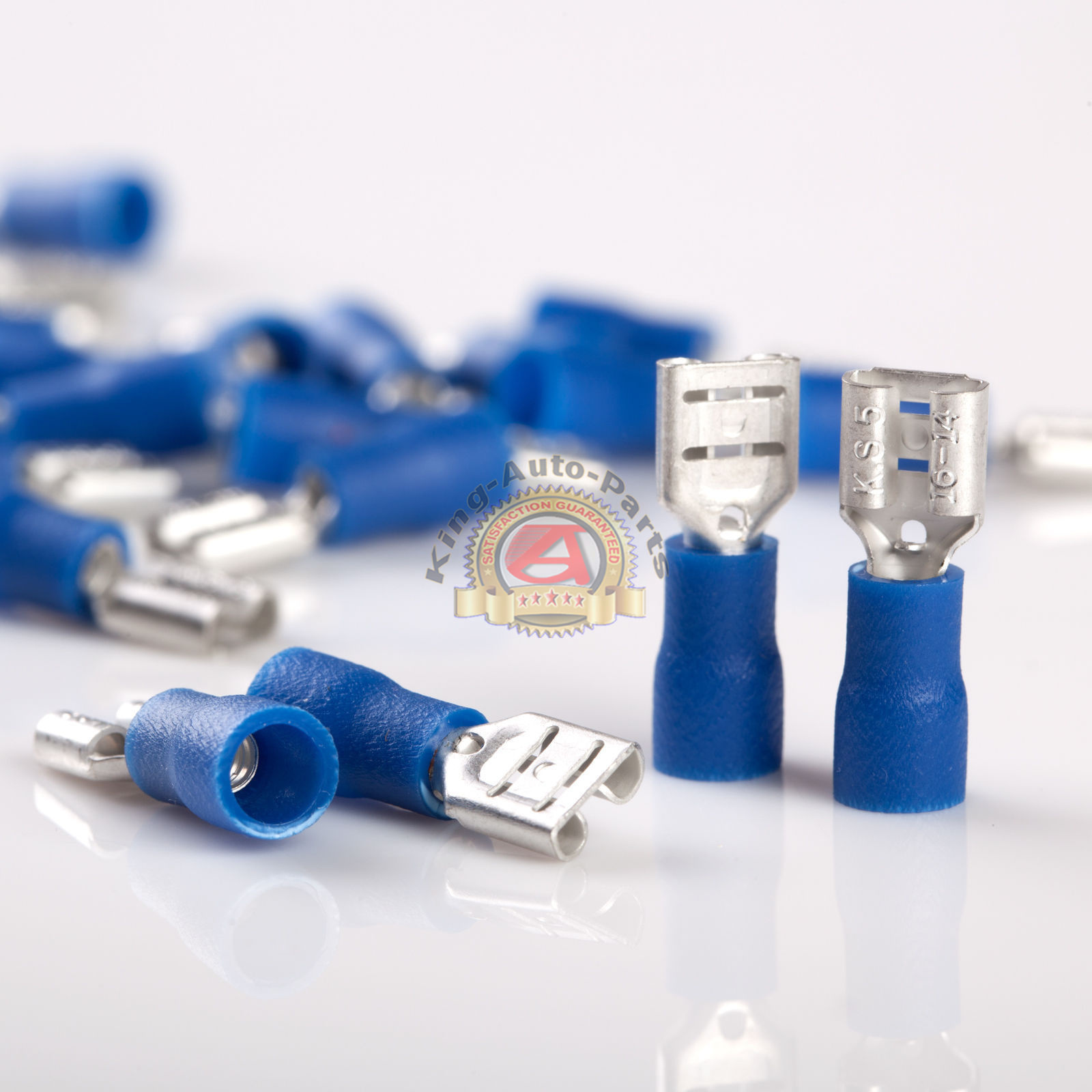 16-14 AWG FEMALE VINYL QUICK DISCONNECT .205″ ELECTRICAL Crimp Connector 100 pcs