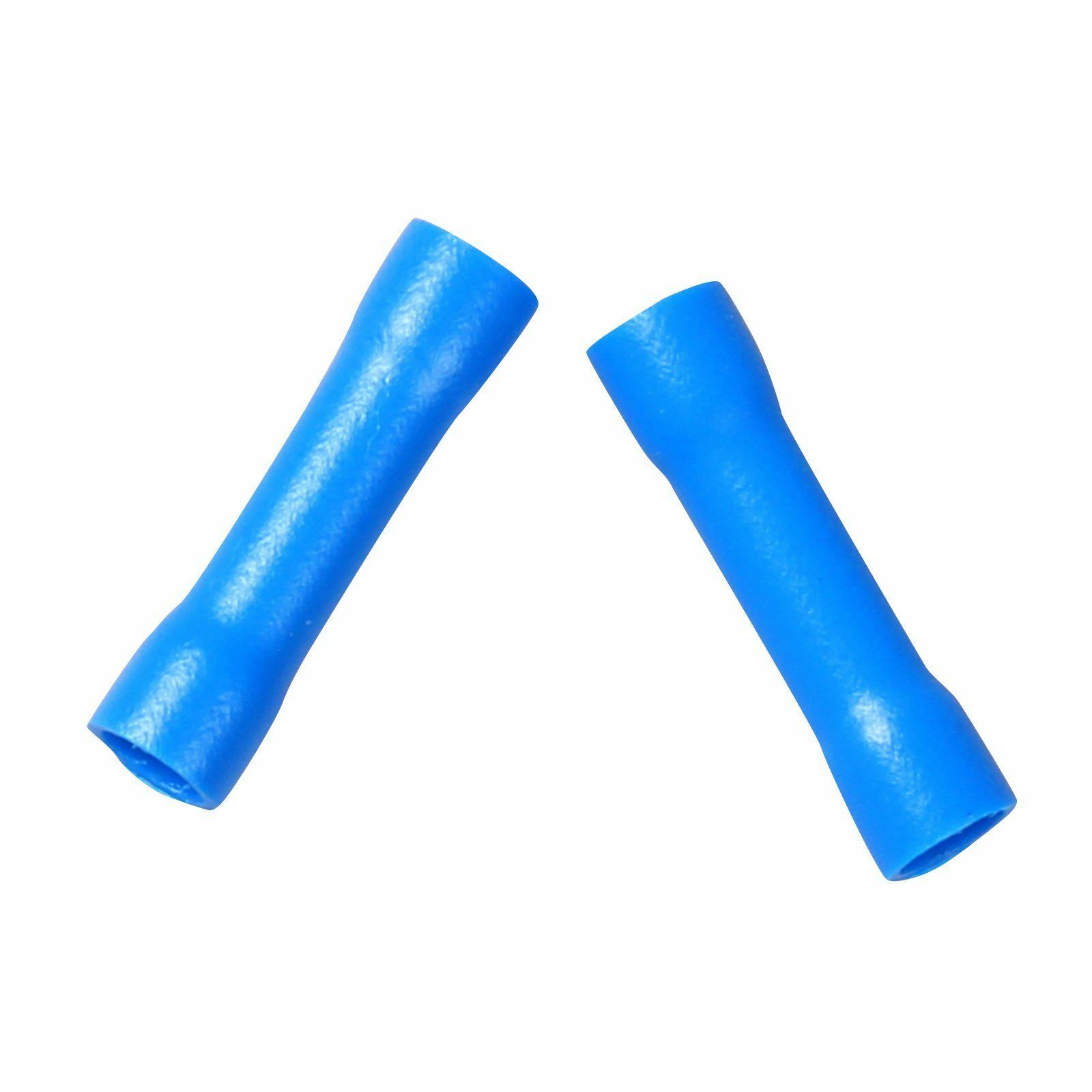 100Pcs Car Audio/Alarm Wire Butt Connector Terminals 16-14 AWG GA Gauge Blue