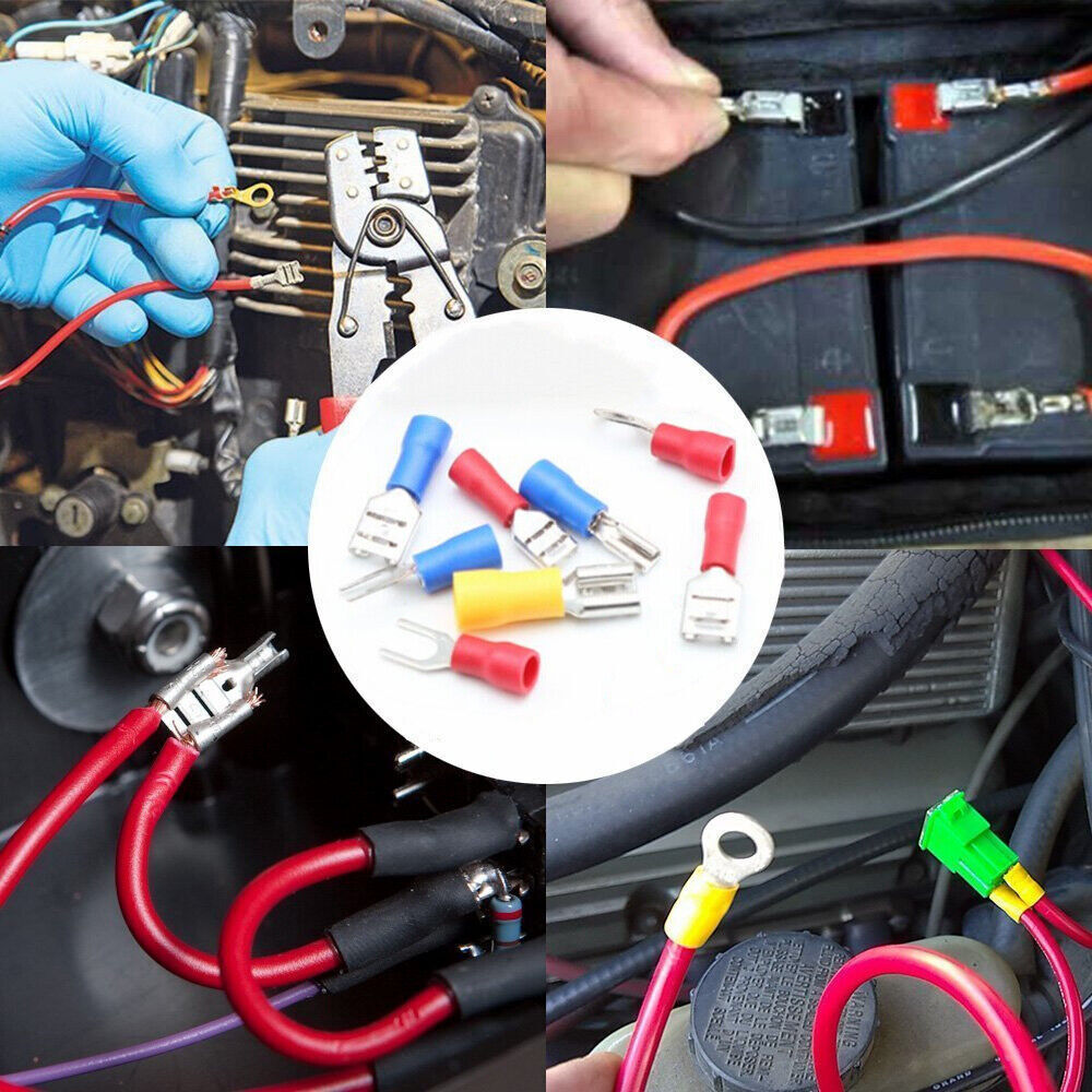 280PCS Assorted Insulated Spade Electrical Wire Connectors Crimp Terminals Kit
