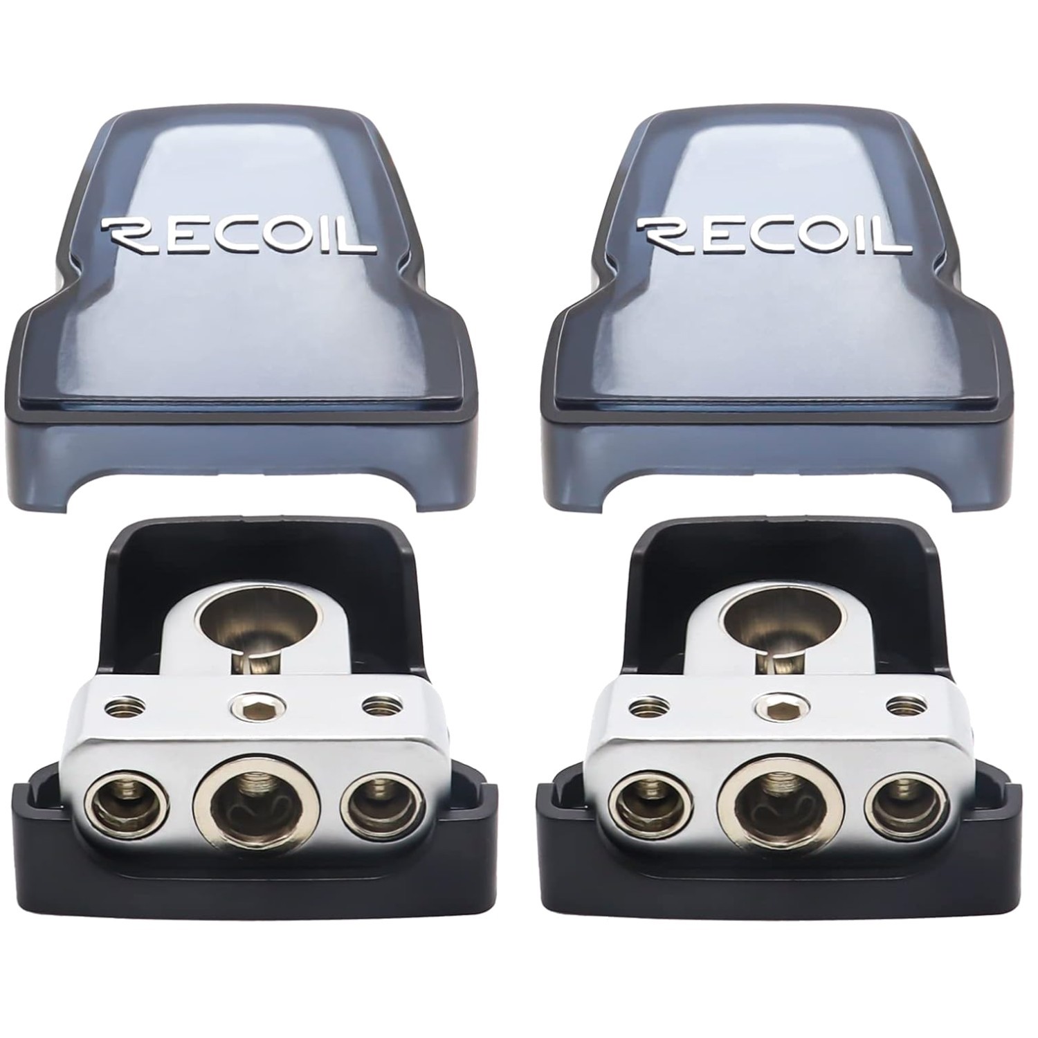 Solid Brass Battery Terminals Clamps 2-Pack