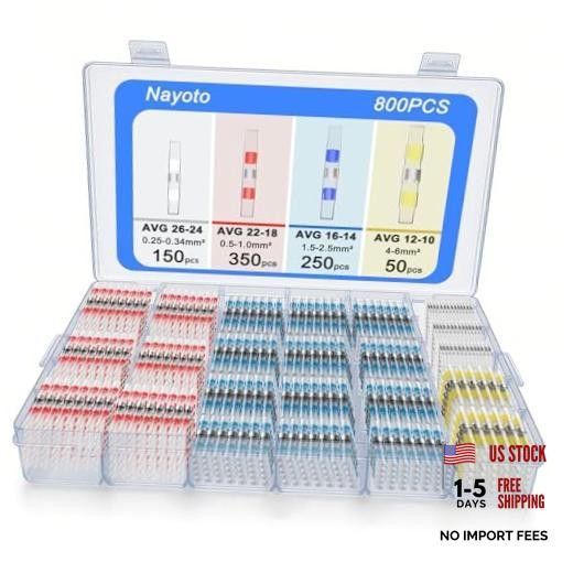 800pcs Waterproof Solder Seal Wire Connectors – Heat Shrink Self 800PCS