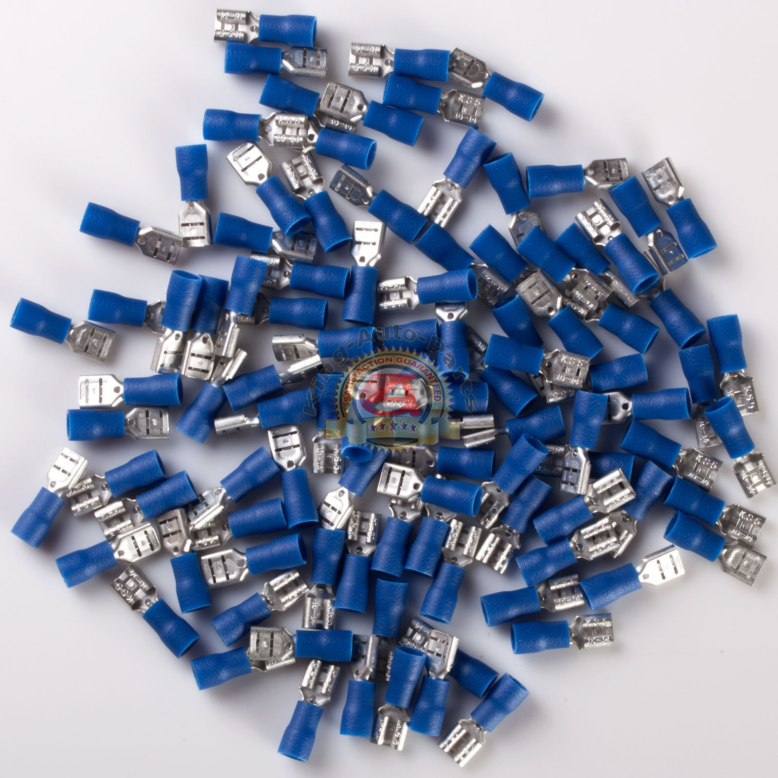 16-14 AWG FEMALE VINYL QUICK DISCONNECT .205″ ELECTRICAL Crimp Connector 100 pcs