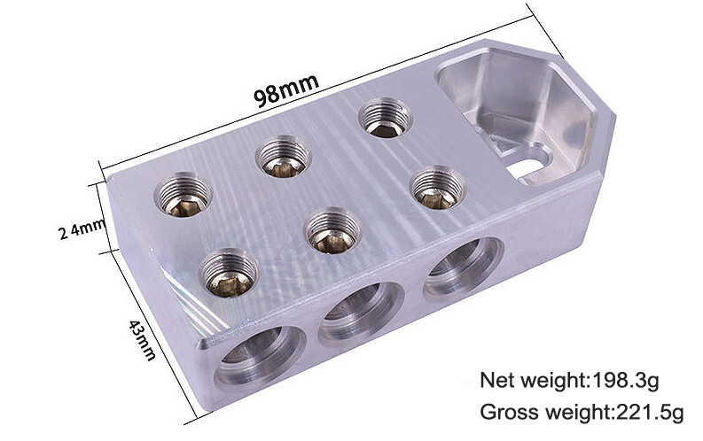 0 Gauge AWG Car Audio Modification 6 Spot Battery Terminal 1pcs