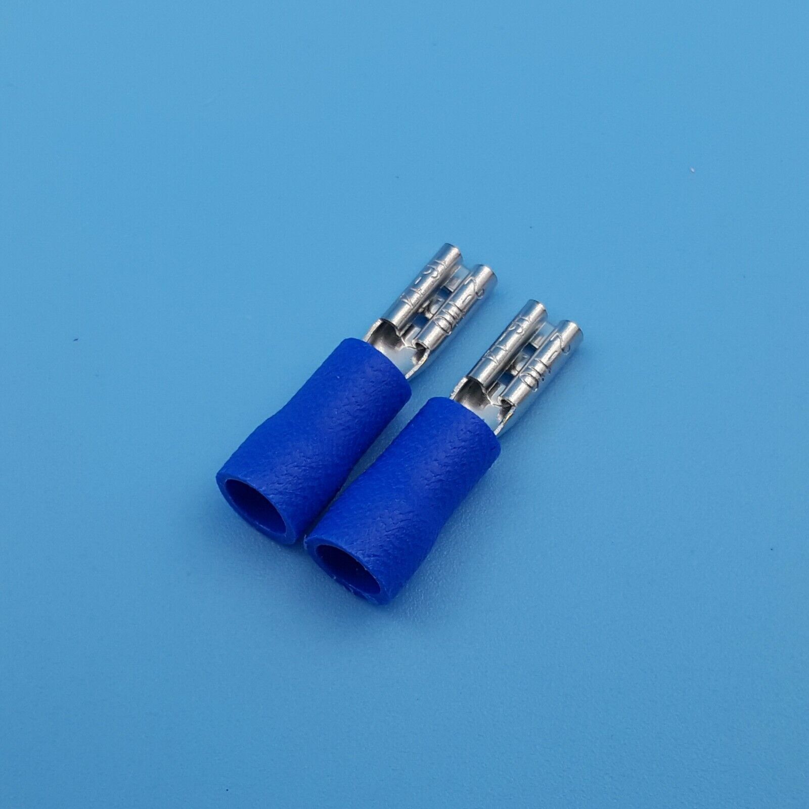 100Pcs Blue 2.8mm Female Spade 16-14 AWG Quick Disconnect Wire Crimp Terminals