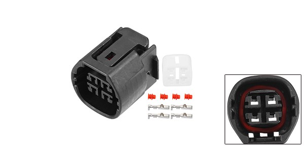 1 Set 4 Pin No.9098011964 Alternator Connector Adapter Plug Clip for Toyota