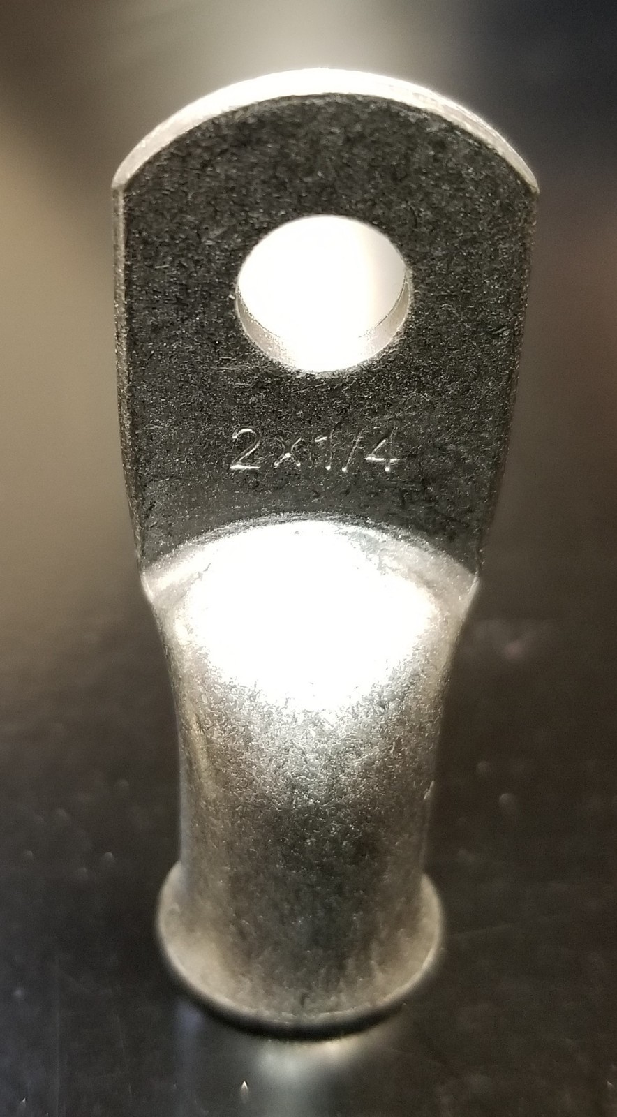 (100) 2 AWG Ring 1/4″ Hole Terminal Lug Tin Plated Copper Cable lug Gauge