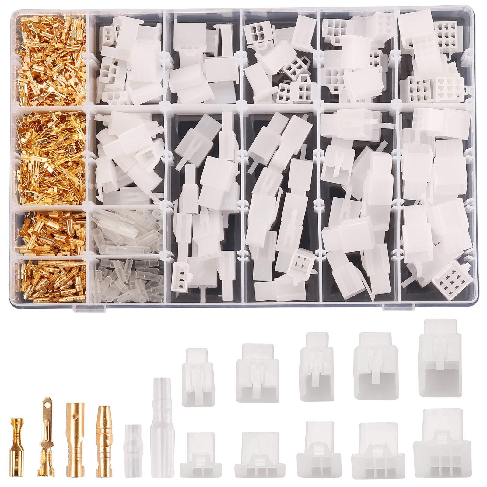 700PCS 2.8mm Automotive Connector Kit 2 3 4 6 9 Pin Automotive Electrical Wir…