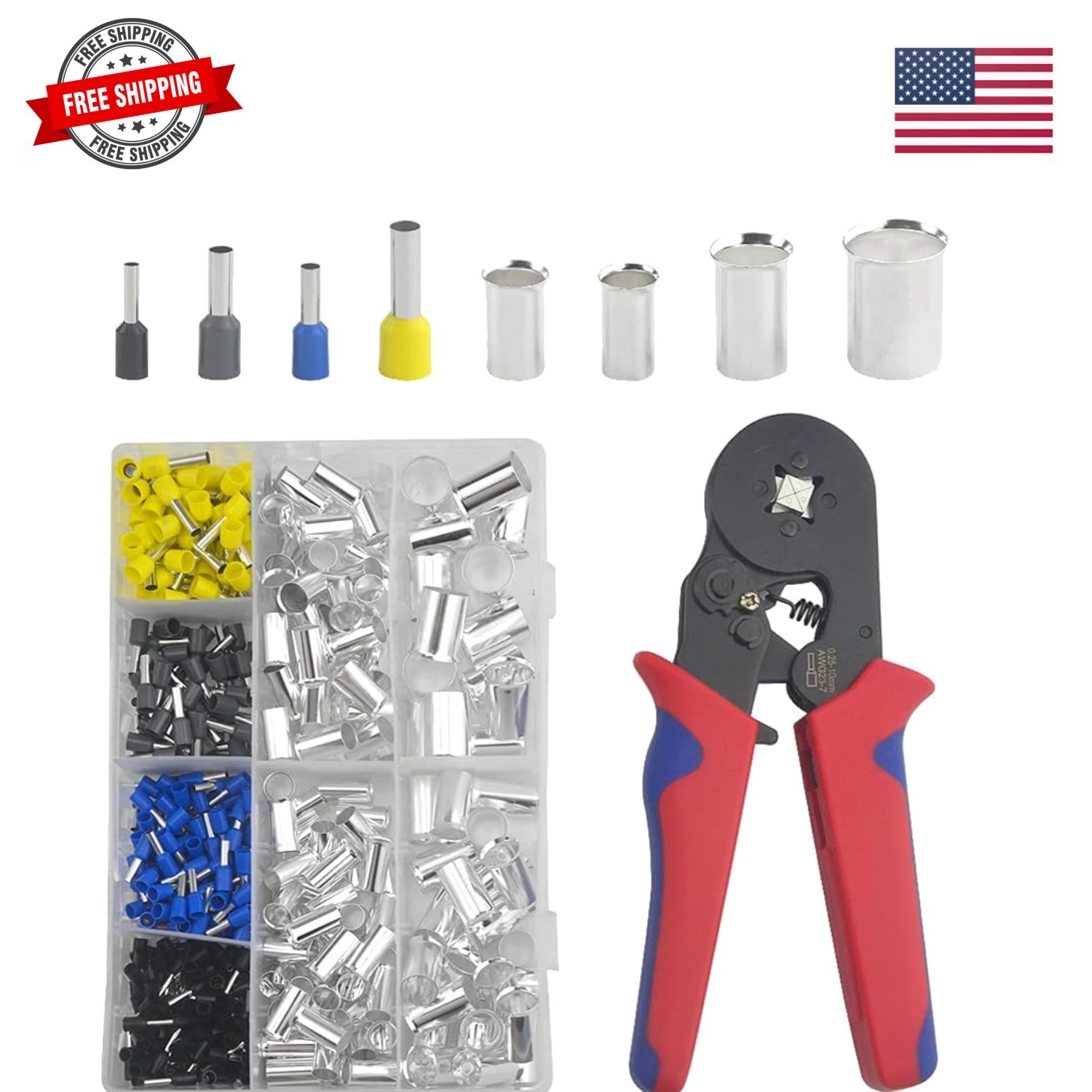 440 PCS Wire Ferrules Kits Ferrules Wire Ends Terminals Crimp Terminal Electr…