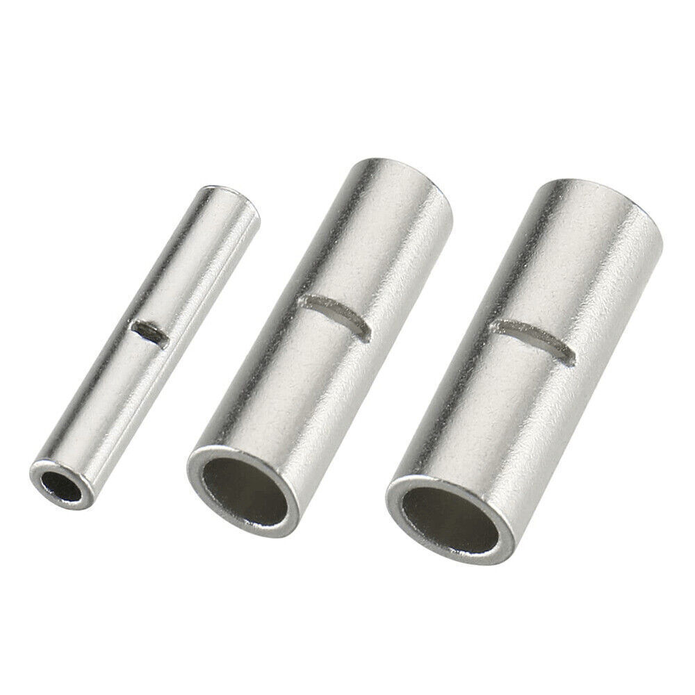 50x Bare Copper Wire Splice Butt 22-10AWG Connectors Ferrule Crimp Terminals