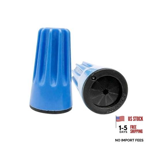 Waterproof Wire Connectors Nuts 100 pcs Landscape Lighting Blue_Black_100