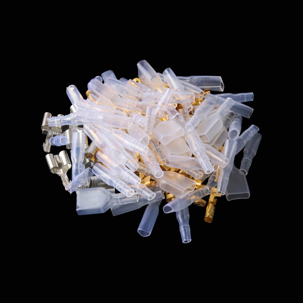 280pcs Female Male Double Bullet Connector 4.0mm Wire Terminal Insulating Sleeve