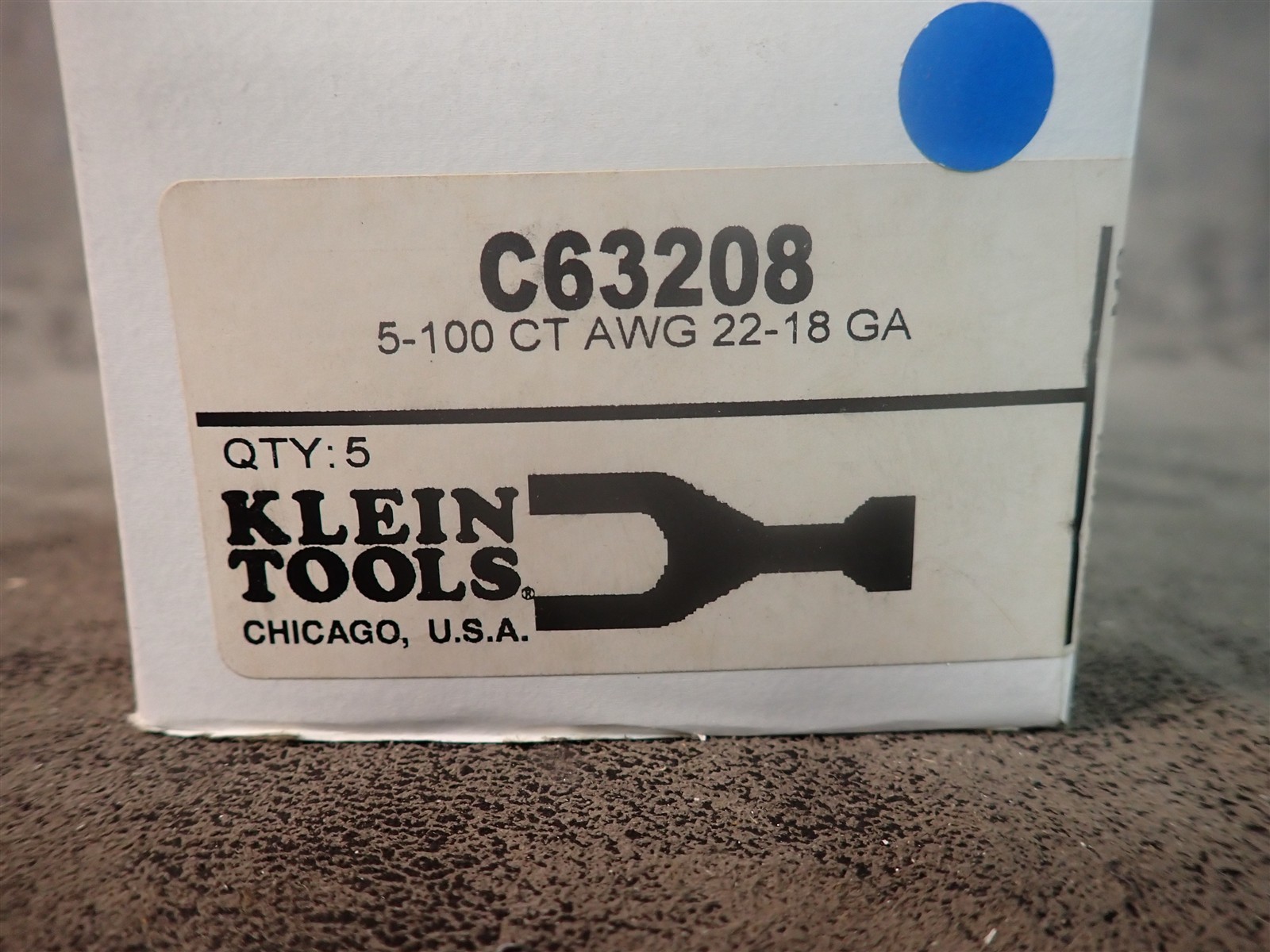 Klein/Vaco C63208 Insulated Spade Terminals 22-18 AWG, 5-100 Packs 500 Total G14