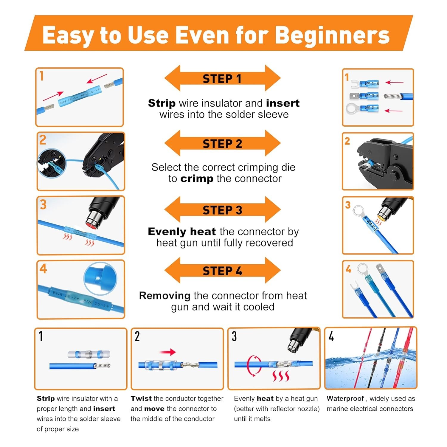 Electrical Terminals Kit – Insulated Crimp Connectors