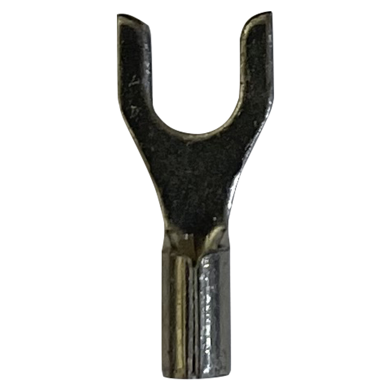 100 Pcs Non-Insulated Spade Connector 22-18 Gauge #8 Fork Wire Connector – USA