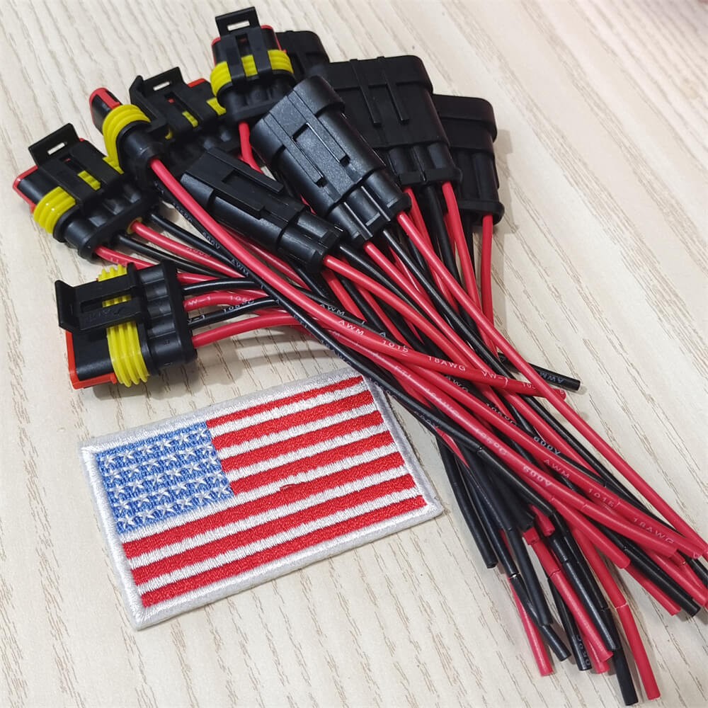 Car 2/3/4/5/6 Pin Plug Socket Male Female 18AWG Wire Quick Disconnect Waterproof