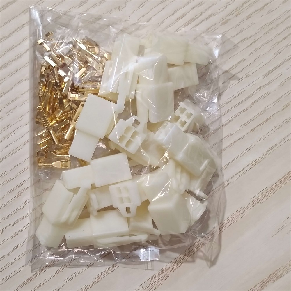 5 Sets 4-Pin Male Female Plug Cable Connectors Header Blade Receptacles 2.8mm