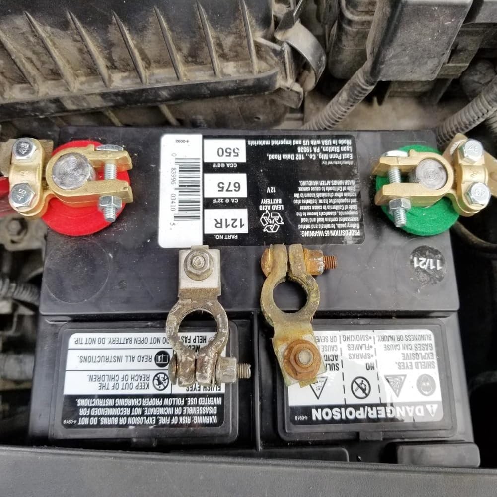 Corrosion-Resistant Brass Battery Terminals – Fast Installation for RVs & Cars