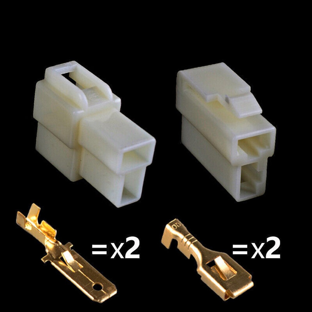 2 to 8 Way 6.3mm Pin Plug CONNECTOR Electrical Multi Terminal Block Wiring 20pcs