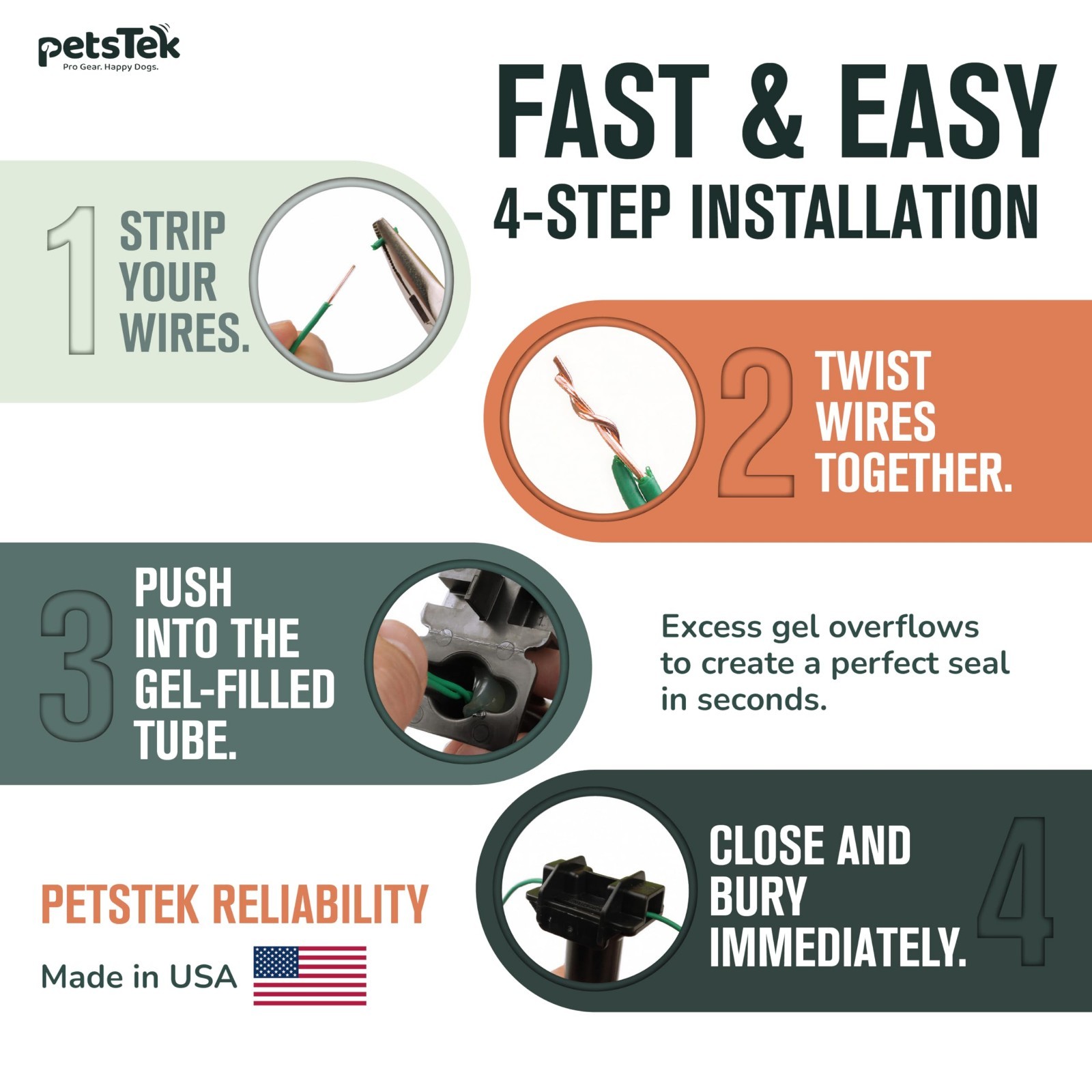 20 Pack Waterproof Wire Splice Kit – Electrical Connectors for Dog Fence Repair