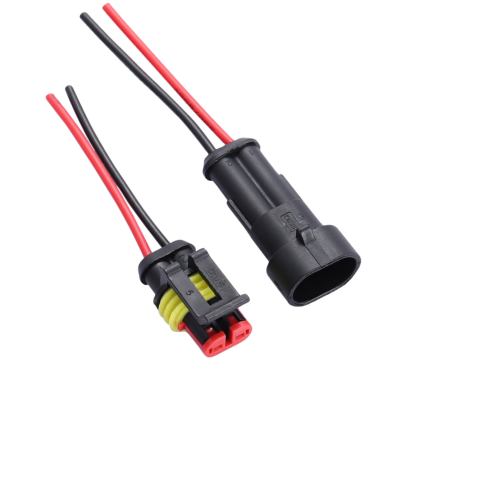 Car Waterproof Electrical Wire Cable Connector Male Female Way Plug Kit LOT